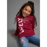 KIDSWORLD Langarmshirt LOVELY - Print, in längerer Form