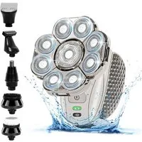TUWENA Elektrorasierer Rasierer Herren Elektrisch,Folienrasierer Herre,Nass&Trocken Rasierer, mit LED-Anzeige, Wiederaufladbarer USB, Waschbarer