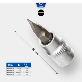 Brilliant Tools 1/4" Schlitz Bit-Stecknuss - BT020810