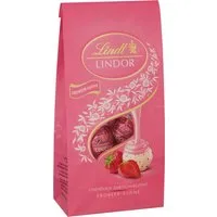 LINDT Schokolade, Lindt Lindor Beutel Erdbeer Sahne