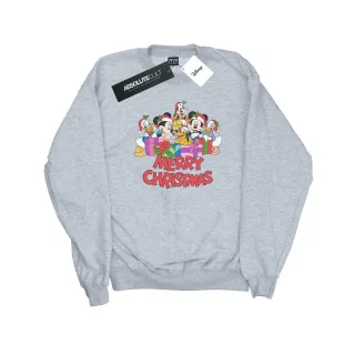 Disney - "Mickey Mouse And Friends Christmas" Sweatshirt für Damen (Grau)