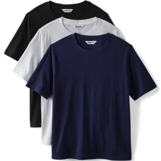Kurzärmelige Rundhalsshirts im 3er-Set, Damen,  Sonstige, Baumwolle/Baumwoll-Mischung, by Lands' End