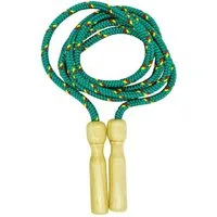 GICO Springseil GICO Springseil aus Holz, buntes Seil, 250 cm, Holzgriff - 3003