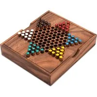 LOGOPLAY Spiel Halma Gr. S, Gesellschaftsspiel, Halma Gr. S Gesellschaftsspiel aus Holz 2 6 Spieler, kompakt &