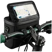 Wisam Fahrradtasche Trizand Fahrrad-Lenkertasche 27239 mit Handyhalterung Schwarz
