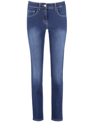 GERRY WEBER Edition - 5-Pocket Jeans Slim Fit blau - Gr. - 48