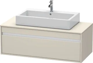 Duravit Ketho Konsolenwaschtischunterbau wandhängend Taupe Matt 1200x550x426 mm - KT669609191 KT669609191