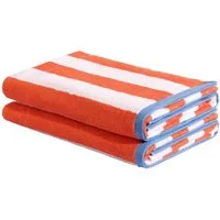 OTTO home Strandtuch Elenna, 100% Baumwolle, flauschig und weich, 500 gr/m², Frottier (2-St), Premium Strandtücher 90x180cm, Streifen, 5 Jahre Garantie