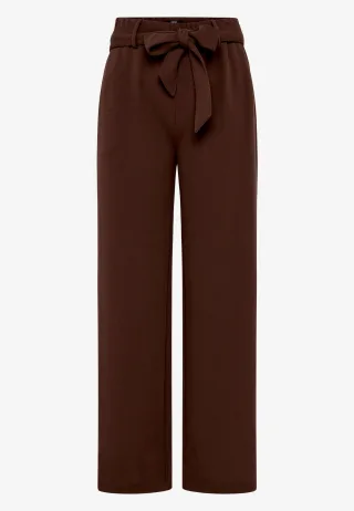 zero - Hose mit Stoffgürtel chicory coffee - Gr. - 44