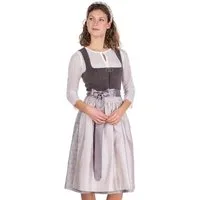 MarJo Dirndl Samt Dirndl 2tlg. - SWANTJE - erde/vanilla latte