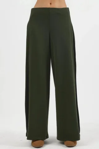 Weite gefaltete Hose