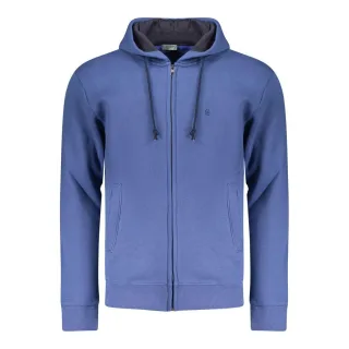 Coveri Moving Blauer Baumwoll-Herren Hoodie Sweatshirt