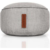 Green Bean Pouf Sitzsack-Hocker Home Linen 45x25cm (Sitzsack-Hocker 45x25cm mit EPS-Perlen Füllung -, Fußhocker Fußkissen Sitz-Pouf für Sitzsäcke), Bodenkissen für Kinder und Erwachsene - Sitzkissen Sitzhocker