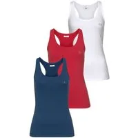 H.I.S Tanktop (Packung, 3er-Pack) Softer Feinripp mit elastischer Baumwolle für hohen Tragekomfort