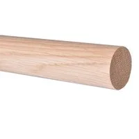 Ferdinand Meise Holztechnik Rundstange Rundstab Eiche, roh oder geölt, 1m lang, Durchmesser: 15, 20, 25, 30mm Ø 15mm, glatt