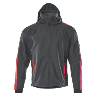 MASCOT Gandia Hard Shell Jacke HARDWEAR Dunkelanthrazit / Hi-vis Rot S - 15001-222-18222-S