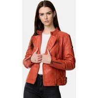 Tazzio Lederjacke F523 moderne & zeitlose Damen Jacke im Biker Look