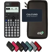 CASIO Taschenrechner fx-810DE CW ClassWiz inkl. WYNGS Schutztasche Schwarz