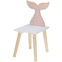 Koopman Kinderstuhl Kinderhocker MDF 52x30x24 cm Fisch / Elefant / Wal / Bär zur Auswahl (Stück, 1 St), Fischflosse, MDF, Stuhl, demontiert