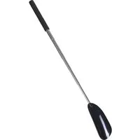Koopman Schuhlöffel Schuhanzieher Teleskop Anzieher 25-72 cm (Stück, 1-tlg., Packung), Schwarz, ausziehbar, Metall / Kunststoff, Teleskopstiel