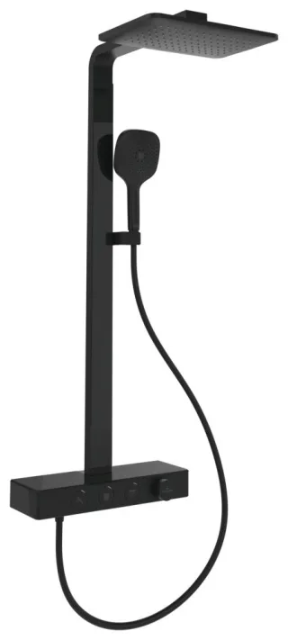 Villeroy & Boch Duschsystem Infinity Showers 413x1108x561mm wandm Matt Black TVS110004000K5
