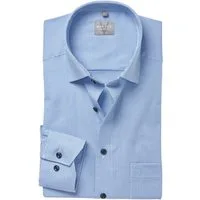 MARVELIS Langarmhemd comfort fit, kariert, New-Kentkragen, bügelfrei