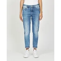 GANG Relax-fit-Jeans 94AMELIE CROPPED aus robustem Gabardine Stretch