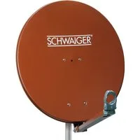 Schwaiger 714234 SAT-Antenne (75 cm, Aluminium, ziegelrot)