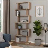 HTI-Living Bücherregal Regal 70x189 Thekla Sonoma, Stück 1-tlg., Standregal mit 6 Fächern Raumteiler