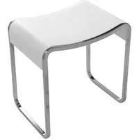 KZOAO Duschhocker Design Spa Badhocker aus Mineralguss Modell "Mailand", belastbar bis 150 kg