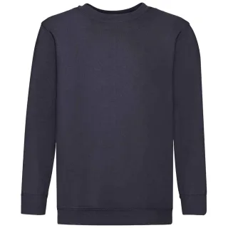 Fruit of the Loom Kinder Klassik Drop Schulter Sweatshirt (Dunkles Marineblau)
