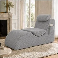 TavilaEcon Relaxliege Moderner Freizeit-Sessel mit einzigartigem Design, 1 Teile, mit praktischer Seitentasche & flexiblem Kissen