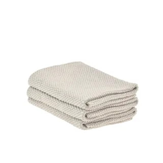 Geschirr-Spültücher mikroplastikfrei Baumwolle warm grey 27x27cm | Zone Denmark DIISH Stricktücher für eine nachhaltige und saubere Küche im Set.