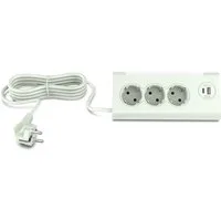 Northpoint Northpoint Ecksteckdosenleiste LED USB USB-C 3 Steckdosen Smarte Dreifach-Steckdosenleiste