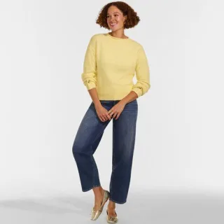 Wool Touch Pullover mit gerolltem Ausschnitt, Damen,  Blau, Wolle/Polyester/Nylon, by Lands' End