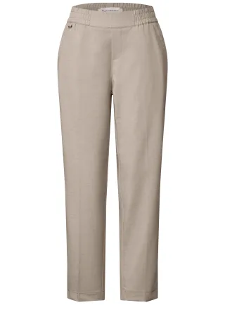 Street One - Hose mit Gallonstreifen morning beige - Gr. - 28