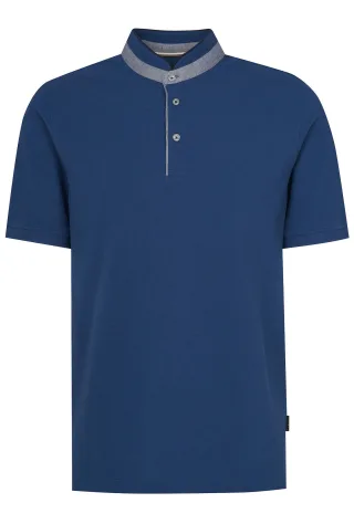 Bugatti Herren Poloshirt mit Stehkragen