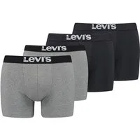 Levi's® Boxershorts Men Solid Logo Boxer 4er Pack (Packung, 4er-Pack) mit breitem Logobund