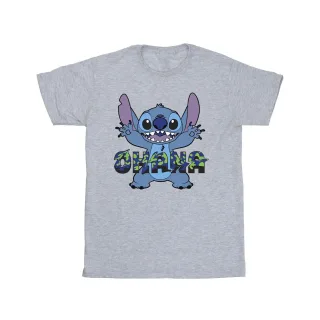 Disney - "Lilo And Stitch Ohana Blue Glitch" T-Shirt für Herren (Grau)