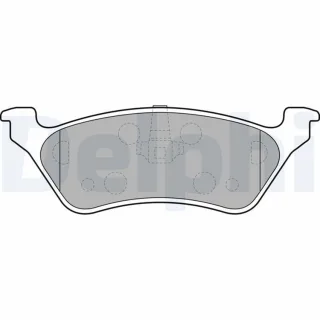 Delphi Bremsbel?ge hinten Chrysler Voyager Dodge Caravan Jeep Cherokee