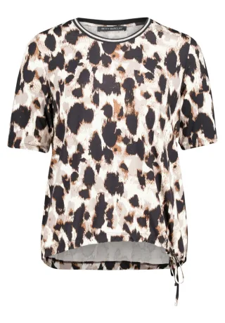 Betty Barclay - T-Shirt mit Animal-Print beige - Gr. - 40