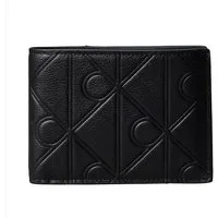 Calvin Klein Geldbörse XL EMBLEM AOP EMBOSS TRIFOLD, Geldbeutel, Portemonnaie, Money Pocket mit CK-Logo