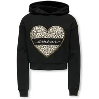 KIDS ONLY Kapuzensweatshirt KOGCOOPER LIFE HEART LS HOODIE SWT NOOS