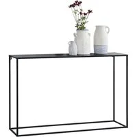 en.casa Konsolentisch, »Mandal« Flurtisch Sideboard 74x115x32 cm schwarz