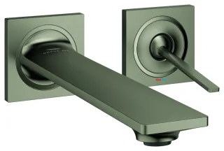 GROHE 2-Loch-Waschtisch-Wandbatterie Allure 19386_2 für 23429 Ausl. 212mm satin graphite, 19386MG2 19386MG2