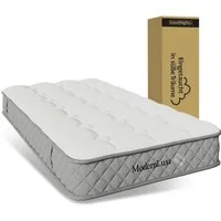 Kaltschaummatratze Orthopädische Matratze, Mattress mit 7-Zonen-Taschenfederkern, Ulife, 20 cm hoch, Härtegrad H3, 20 cm Höhe, 4 Griffe + Vakuumverpackt
