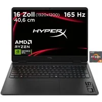 HP HyperX OMEN 16-ap1291ng Gaming-Notebook (40,64 cm/16 Zoll, AMD Ryzen 9 8940HX, GeForce RTX 5070, 16 GB, 512 GB SSD)