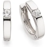 Bruno Banani Paar Creolen Schmuck Geschenk Silber 925 Ohrschmuck Ohrringe, mit Zirkonia (synth)