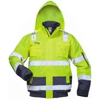 Safestyle Arbeitsjacke Warnschutz Pilotenjacke "AXEL" gelb/marine