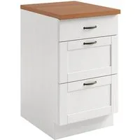 Home affaire Unterschrank Teramo Breite 50 cm, mit 3 Schubkästen